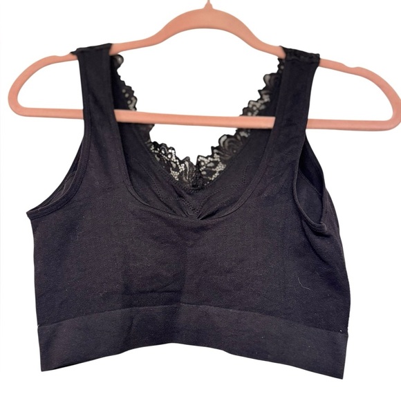 Rhonda Shear Seamless Bra with Lace Inserts - Picture 3 of 5